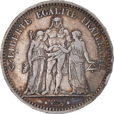 Coin, France, Hercule, 5 Francs, 1873, Bordeaux, VF(30-35), Silver, KM:820.2