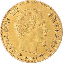 Moneta, Francja, Napoleon III, 5 Francs, 1859, Paris, AU(50-53), Złoto