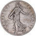 Moneda, Francia, Semeuse, 2 Francs, 1899, Paris, BC+, Plata, KM:845.1