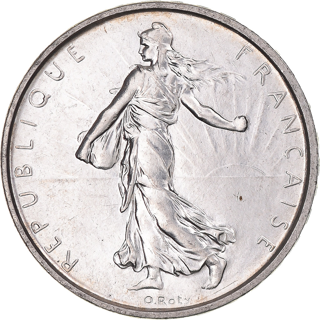 Munten, Frankrijk, Semeuse, 5 Francs, 1962, Paris, PR+, Zilver, KM:926