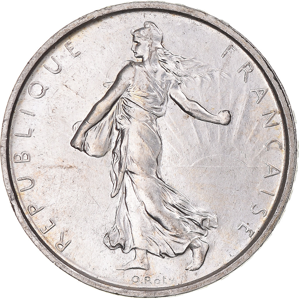 Munten, Frankrijk, Semeuse, 5 Francs, 1963, Paris, PR+, Zilver, KM:926