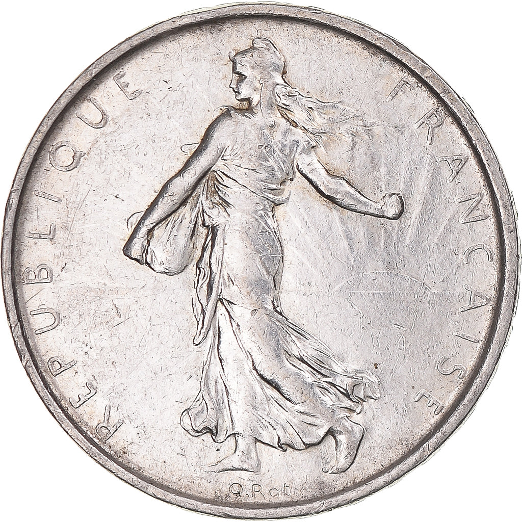 Munten, Frankrijk, Semeuse, 5 Francs, 1964, Paris, PR+, Zilver, KM:926