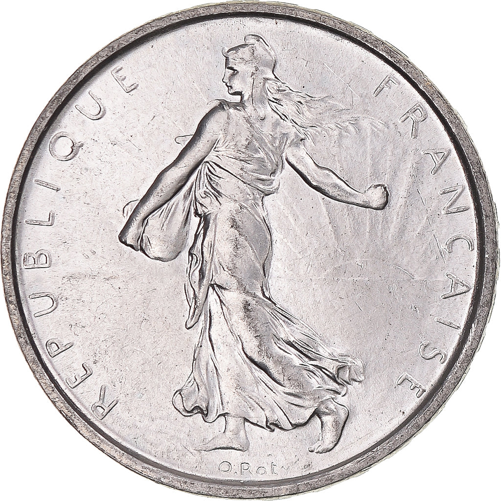 Munten, Frankrijk, Semeuse, 5 Francs, 1964, Paris, PR+, Zilver, KM:926