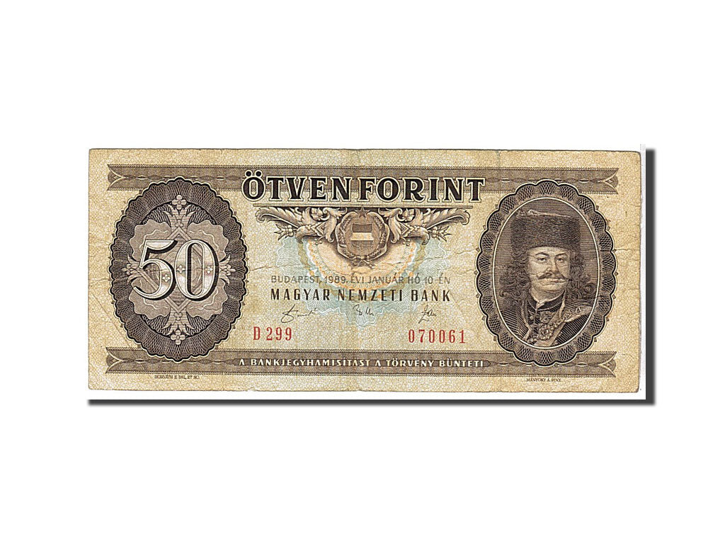 Banknote, Hungary, 50 Forint, 1989, KM:170h, EF(40-45)