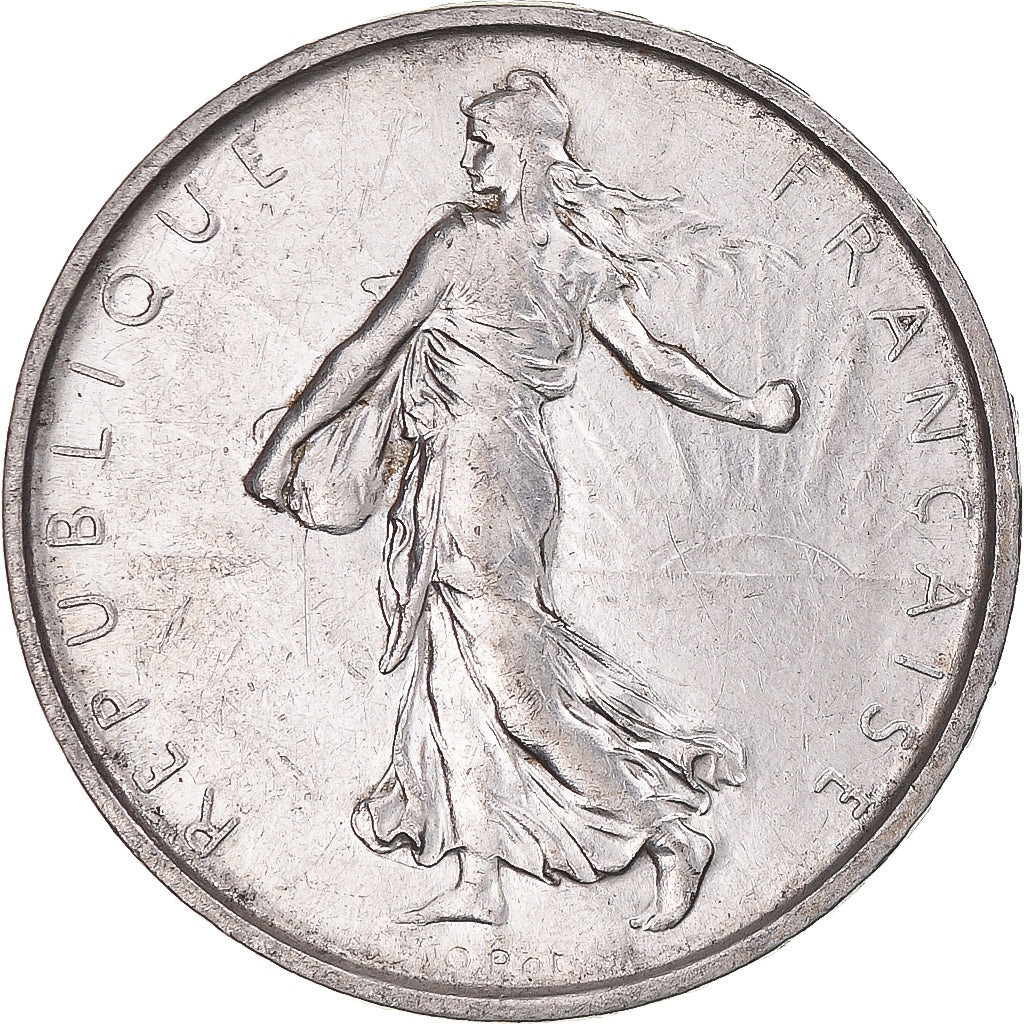 France, Semeuse, 5 Francs, 1966, Paris, MS(60-62), Silver, KM:926, Gadoury:770