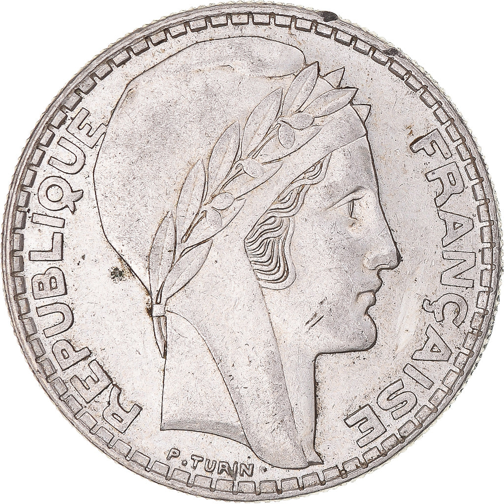 Moneta, Francia, Turin, 20 Francs, 1933, Paris, SPL-, Argento, KM:879