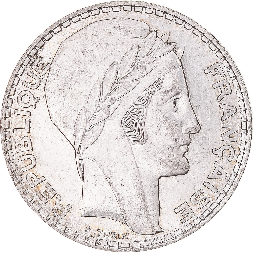 Münze, Frankreich, Turin, 20 Francs, 1937, Paris, VZ, Silber, KM:879