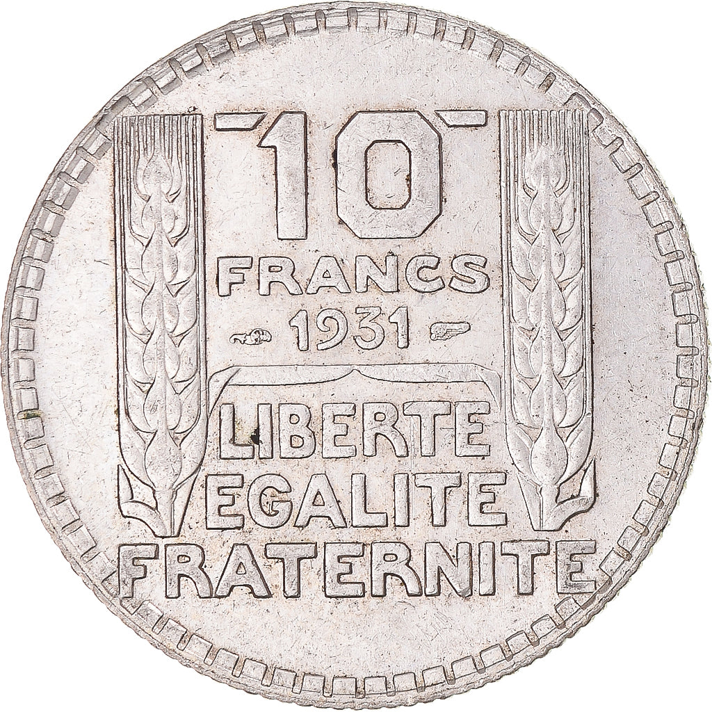 Moneta, Francia, Turin, 10 Francs, 1931, Paris, BB+, Argento, KM:878