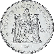 Coin, France, Hercule, 50 Francs, 1975, Paris, MS(60-62), Silver, KM:941.1