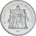 Coin, France, Hercule, 50 Francs, 1975, Paris, MS(60-62), Silver, KM:941.1