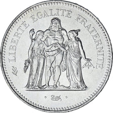 Munten, Frankrijk, Hercule, 50 Francs, 1975, Paris, PR+, Zilver, KM:941.1