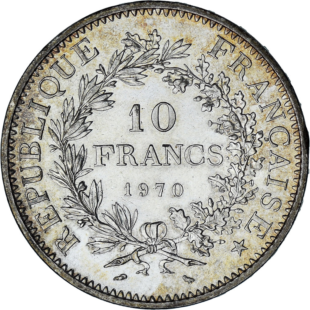 Coin, France, Hercule, 10 Francs, 1970, Paris, MS(63), Silver, KM:932