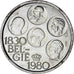 Coin, Belgium, Baudouin I, 500 Francs, 500 Frank, 1980, Brussels, AU(50-53)