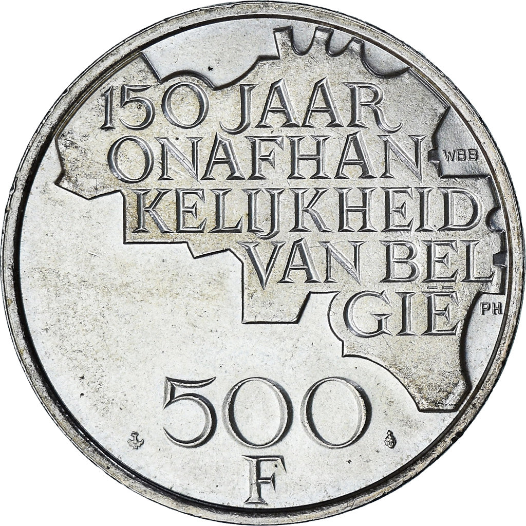 Coin, Belgium, Baudouin I, 500 Francs, 500 Frank, 1980, Brussels, AU(50-53)