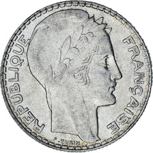 Munten, Frankrijk, Turin, 10 Francs, 1939, Paris, ZF+, Zilver, KM:878