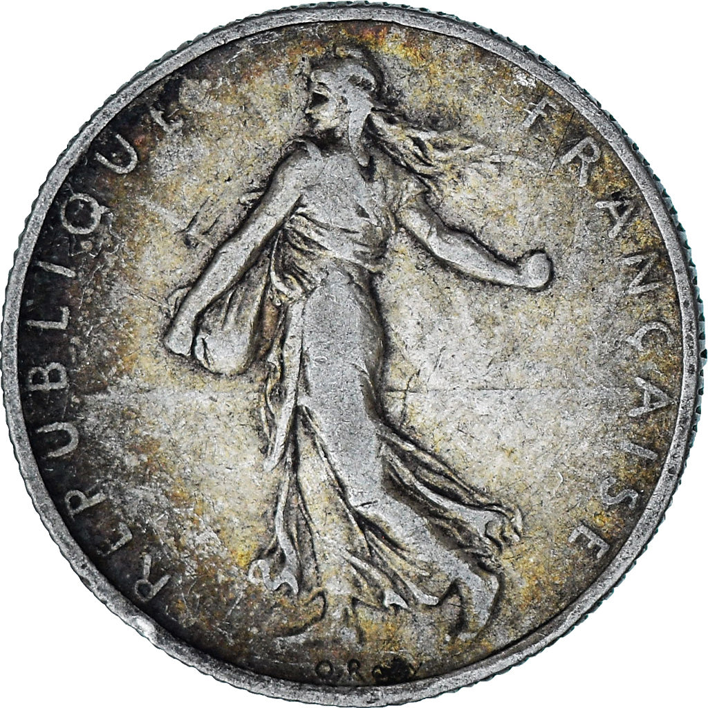 Moneta, Francja, Semeuse, 2 Francs, 1905, Paris, VF(30-35), Srebro, KM:845.1
