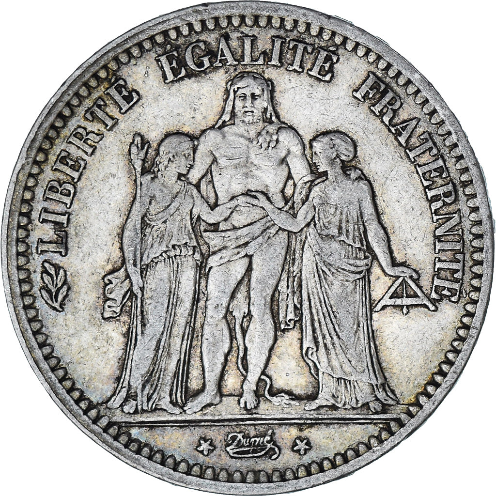 France, Hercule, 5 Francs, 1849, Paris, VF(30-35), Silver, KM:756.1, Gadoury:683