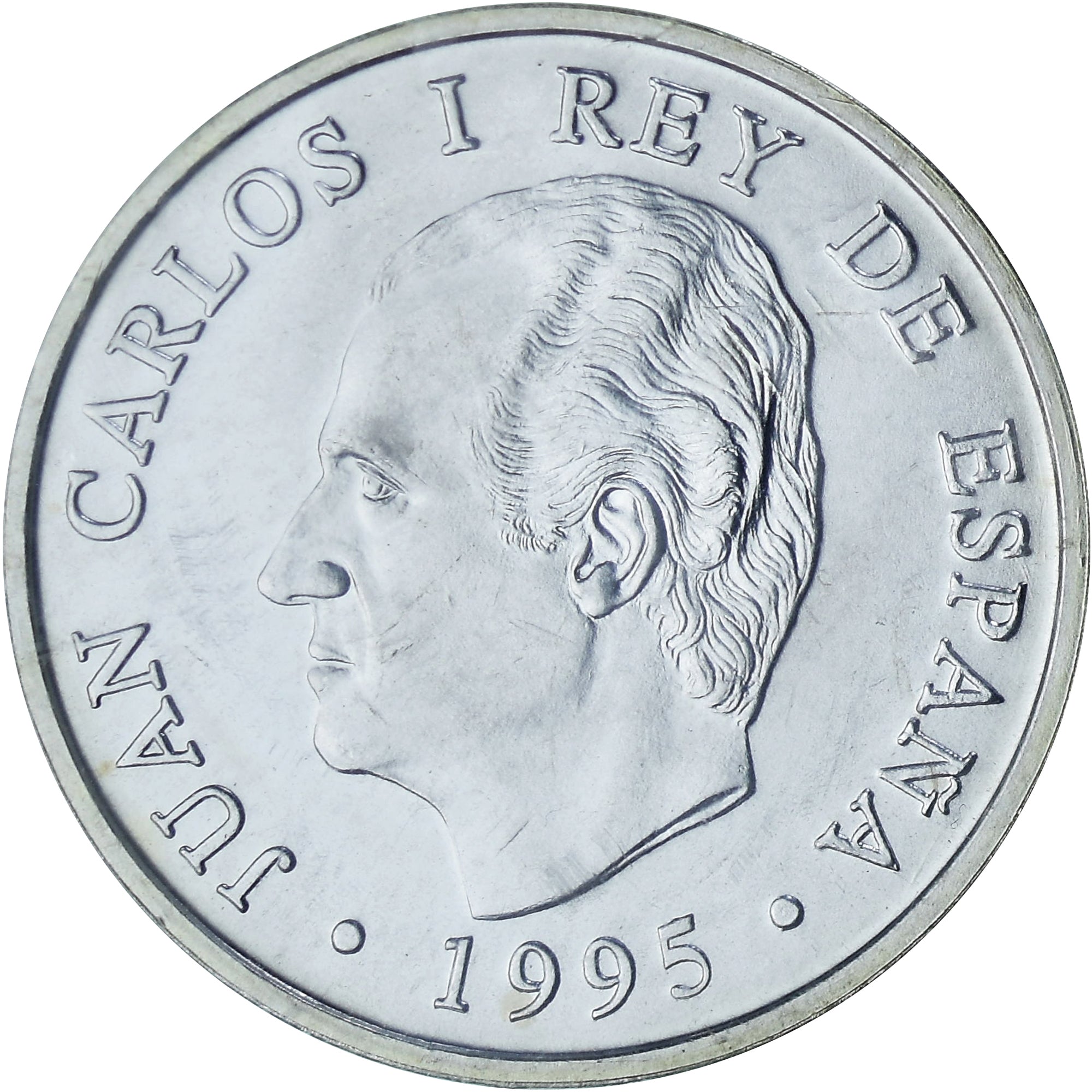 Coin, Spain, Juan Carlos I, 2000 Pesetas, 1995, Madrid, MS(64), Silver, KM:954