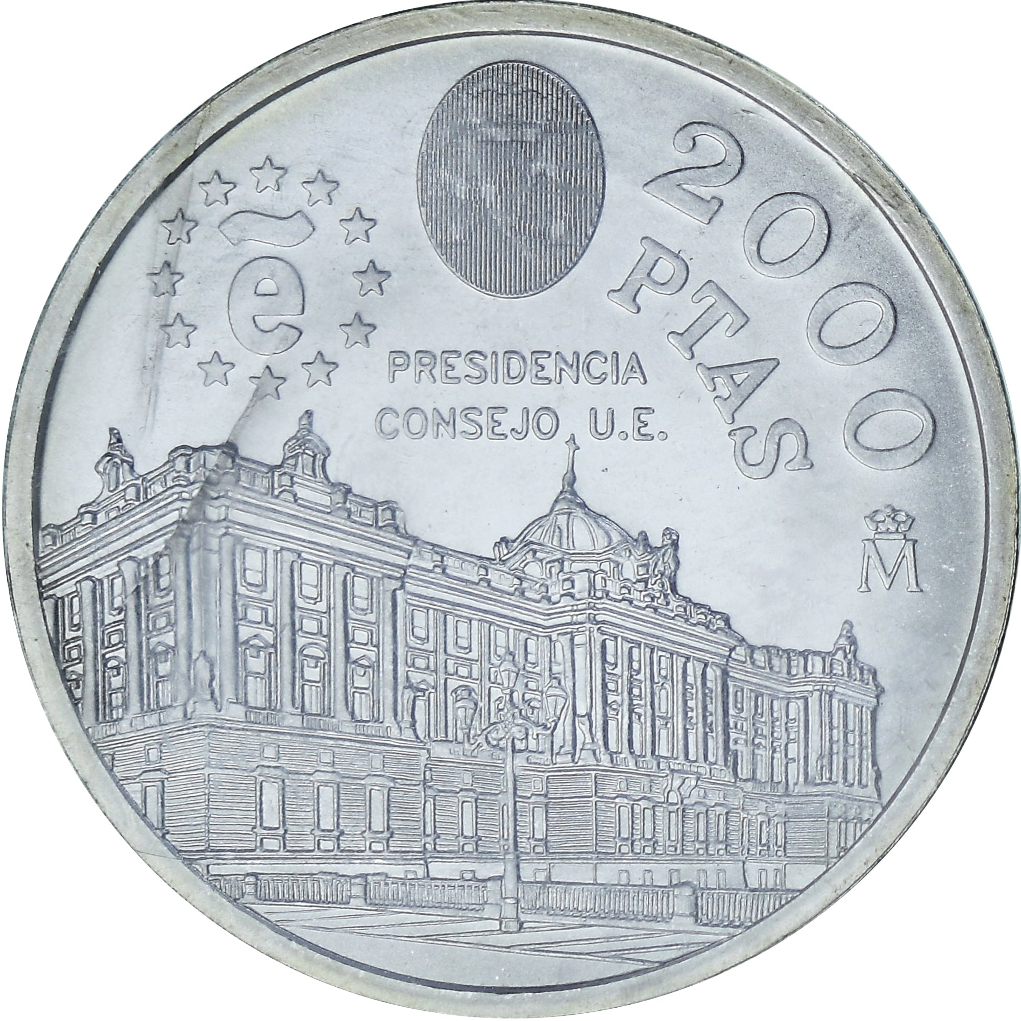 Coin, Spain, Juan Carlos I, 2000 Pesetas, 1995, Madrid, MS(64), Silver, KM:954