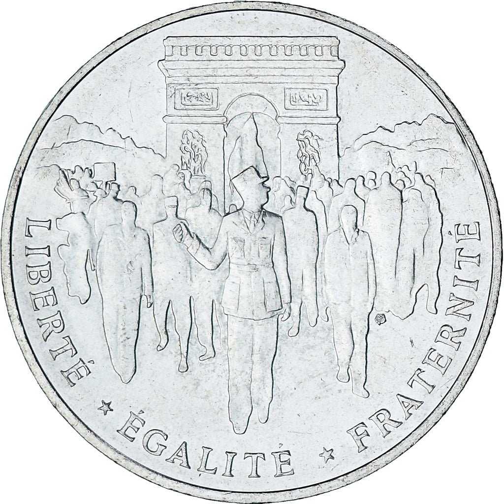 France, Libération de Paris, 100 Francs, 1994, SUP+, Argent, Gadoury:935