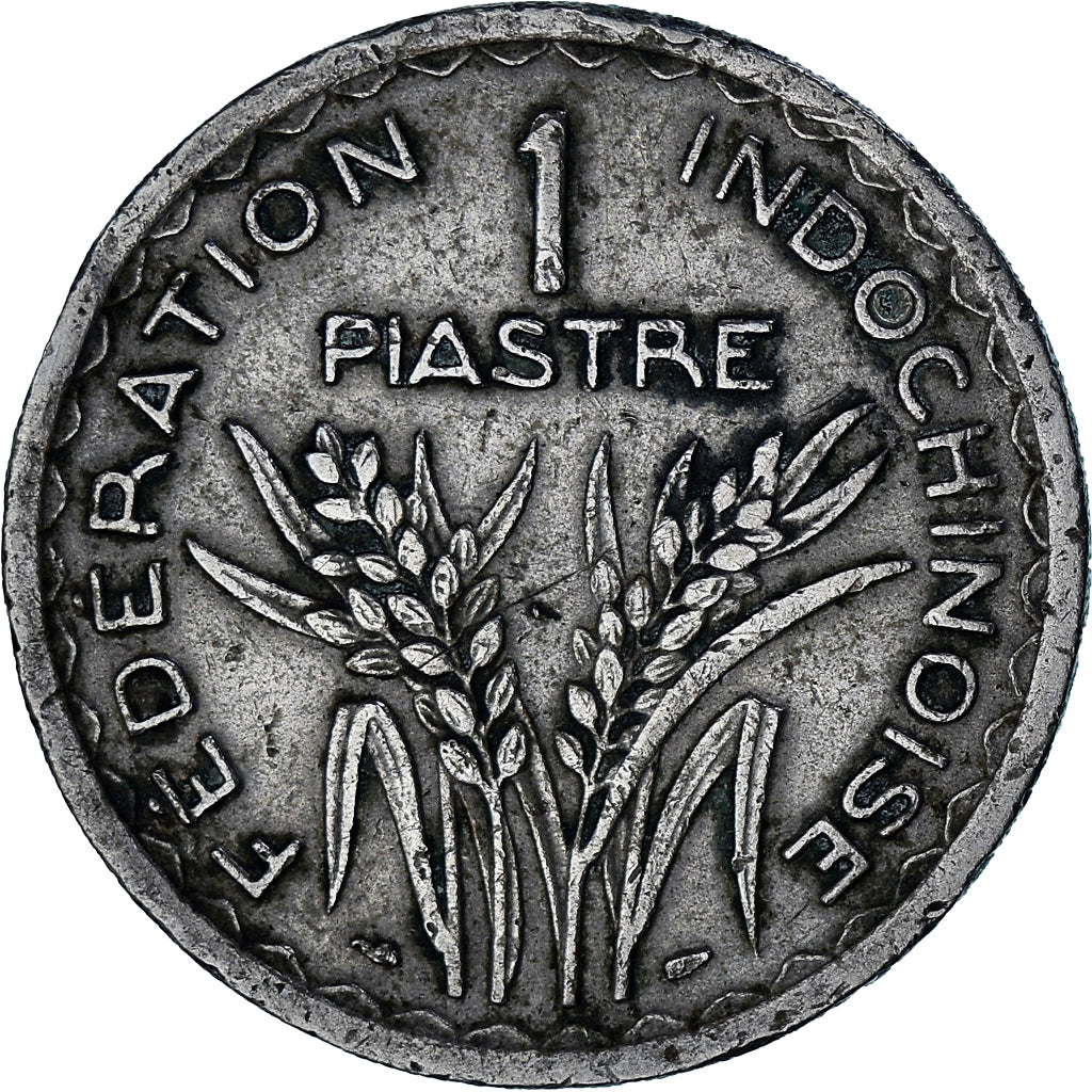 Coin, FRENCH INDO-CHINA, Piastre, 1947, Paris, VF(30-35), Copper-nickel, KM:32.2