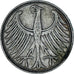 Monnaie, République fédérale allemande, 5 Mark, 1951, Karlsruhe, TB+, Argent