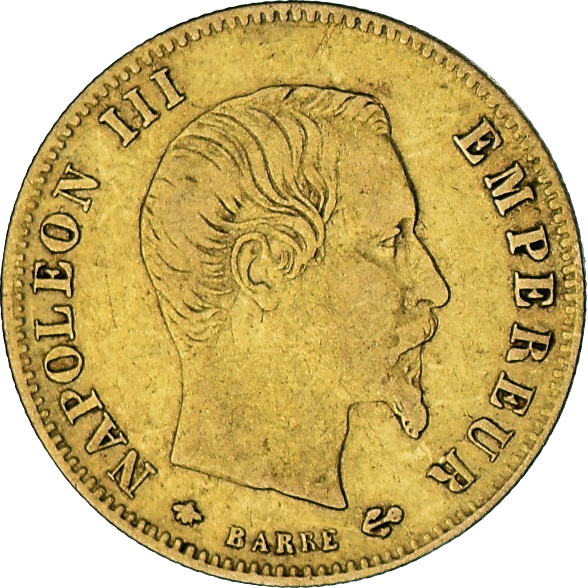 France, 5 Francs, Napoléon III, 1858, Strasbourg, Gold, VF(30-35), KM:787.2