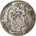 Coin, France, Louis-Philippe, 5 Francs, 1837, Paris, VF(20-25), Silver