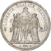 Moneda, Francia, Hercule, 5 Francs, 1873, Paris, MBC+, Plata, KM:820.1