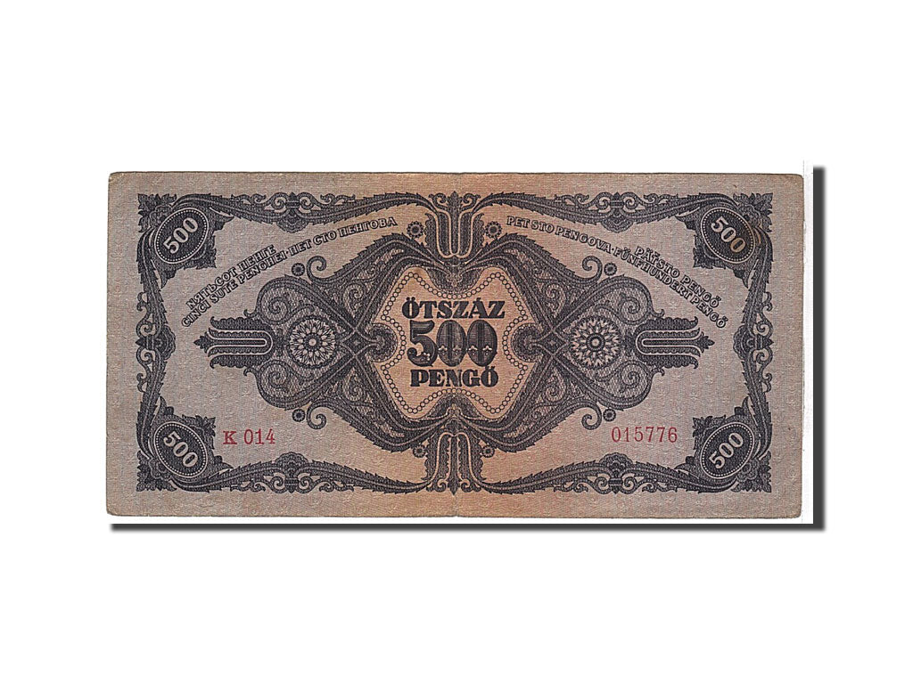 Geldschein, Ungarn, 500 Pengö, 1945, SS