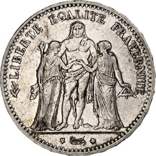 Moneta, Francia, Hercule, 5 Francs, 1876, Paris, BB, Argento, KM:820.1