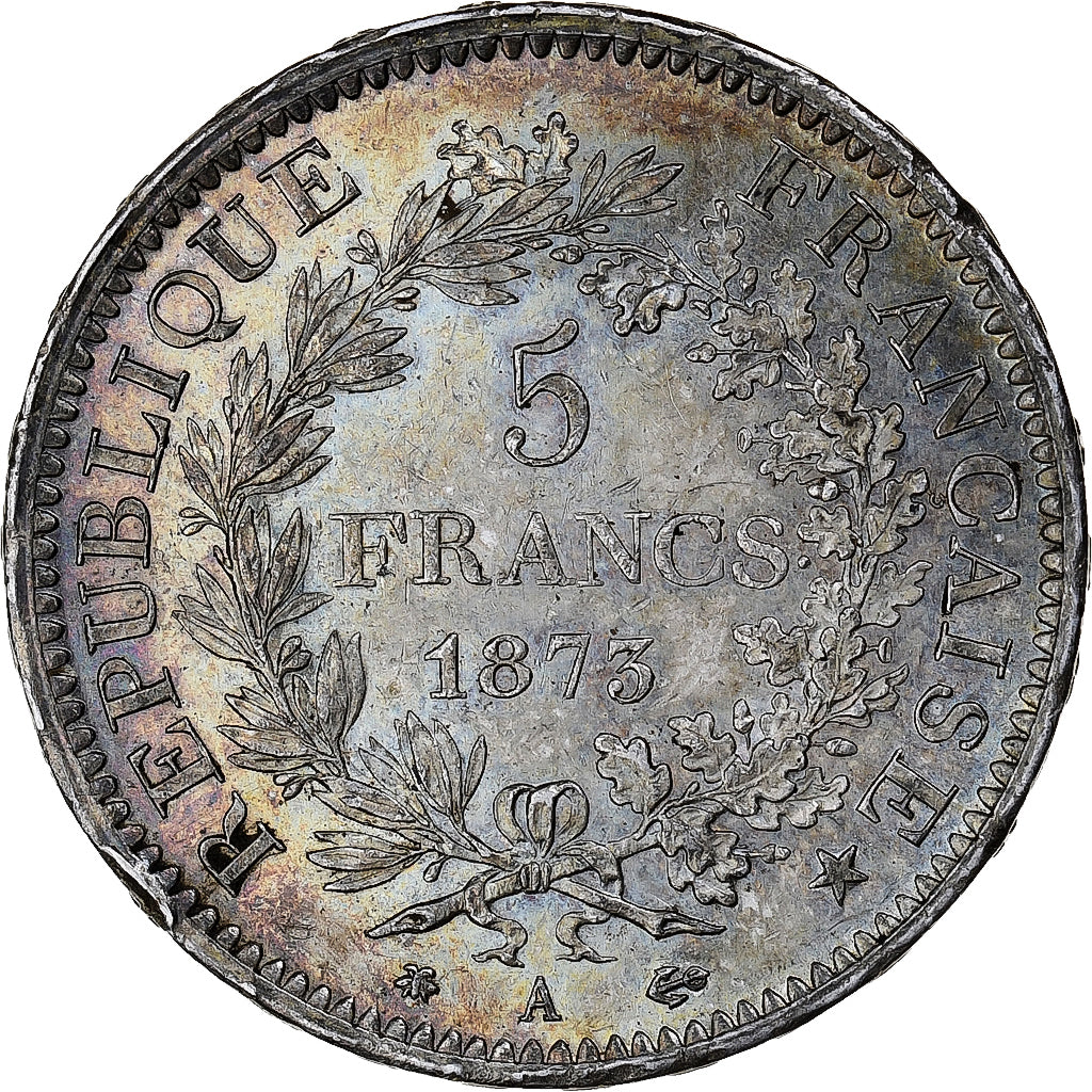 Monnaie, France, Hercule, 5 Francs, 1873, Paris, SUP+, Argent, KM:820.1