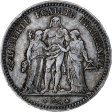 Coin, France, Hercule, 5 Francs, 1874, Bordeaux, EF(40-45), Silver, KM:820.2
