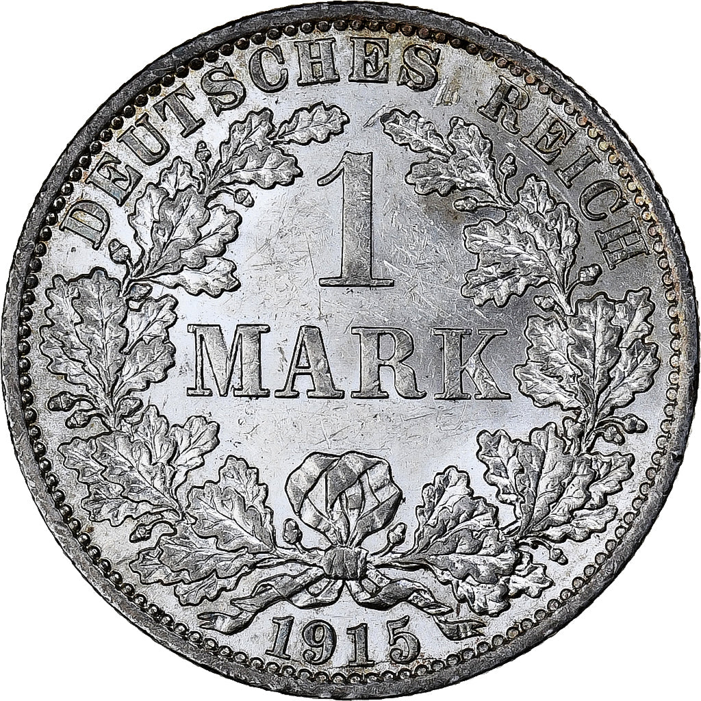 GERMANY - EMPIRE, Wilhelm II, Mark, 1915, Berlin, Silber, VZ+, KM:14