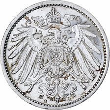 GERMANY - EMPIRE, Wilhelm II, Mark, 1914, Berlin, Silver, AU(50-53), KM:14