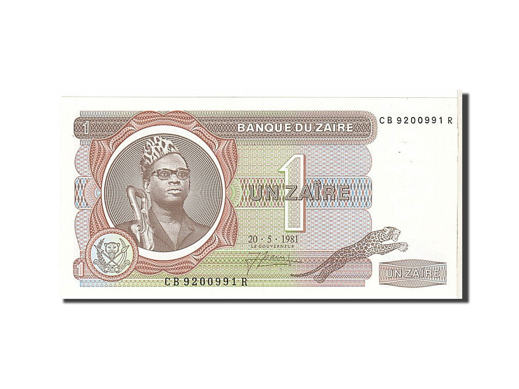 Billete, 1 Zaïre, 1981, Zaire, KM:19b, SC