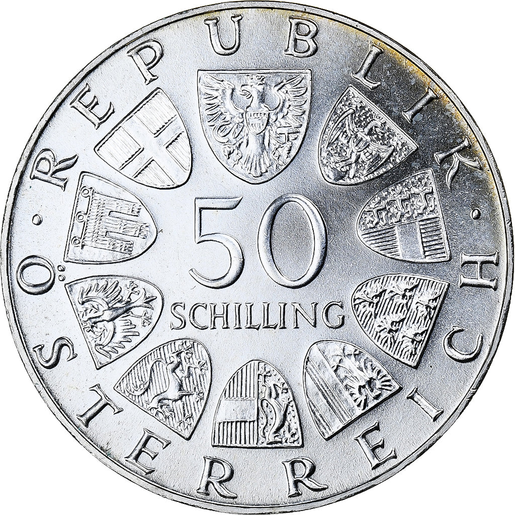 Monnaie, Autriche, 50 Schilling, 1973, SPL, Argent, KM:2916