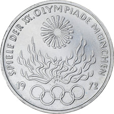 Coin, GERMANY - FEDERAL REPUBLIC, 10 Mark, 1972, Stuttgart, MS(60-62), Silver