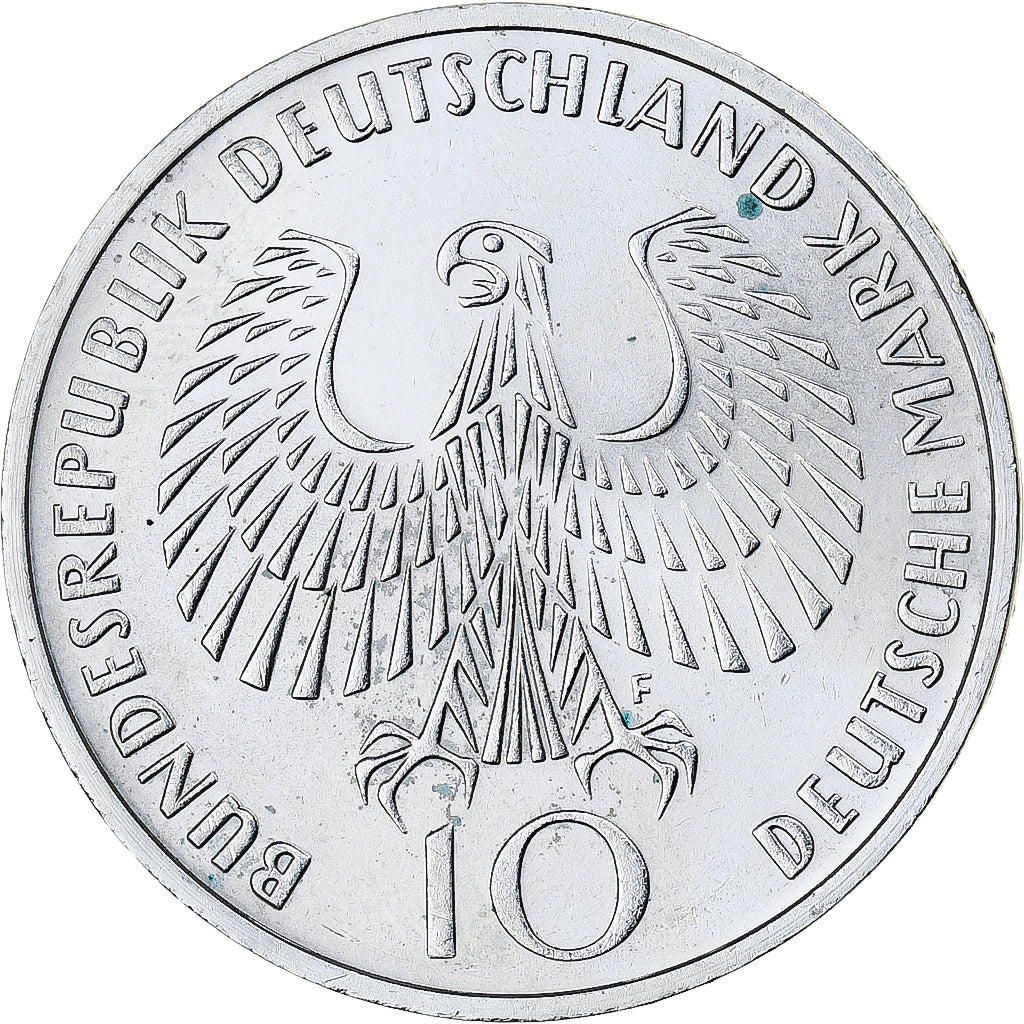 Coin, GERMANY - FEDERAL REPUBLIC, 10 Mark, 1972, Stuttgart, MS(60-62), Silver