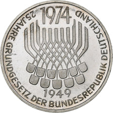 Coin, GERMANY - FEDERAL REPUBLIC, 5 Mark, 1974, Stuttgart, Germany, BE, MS(63)