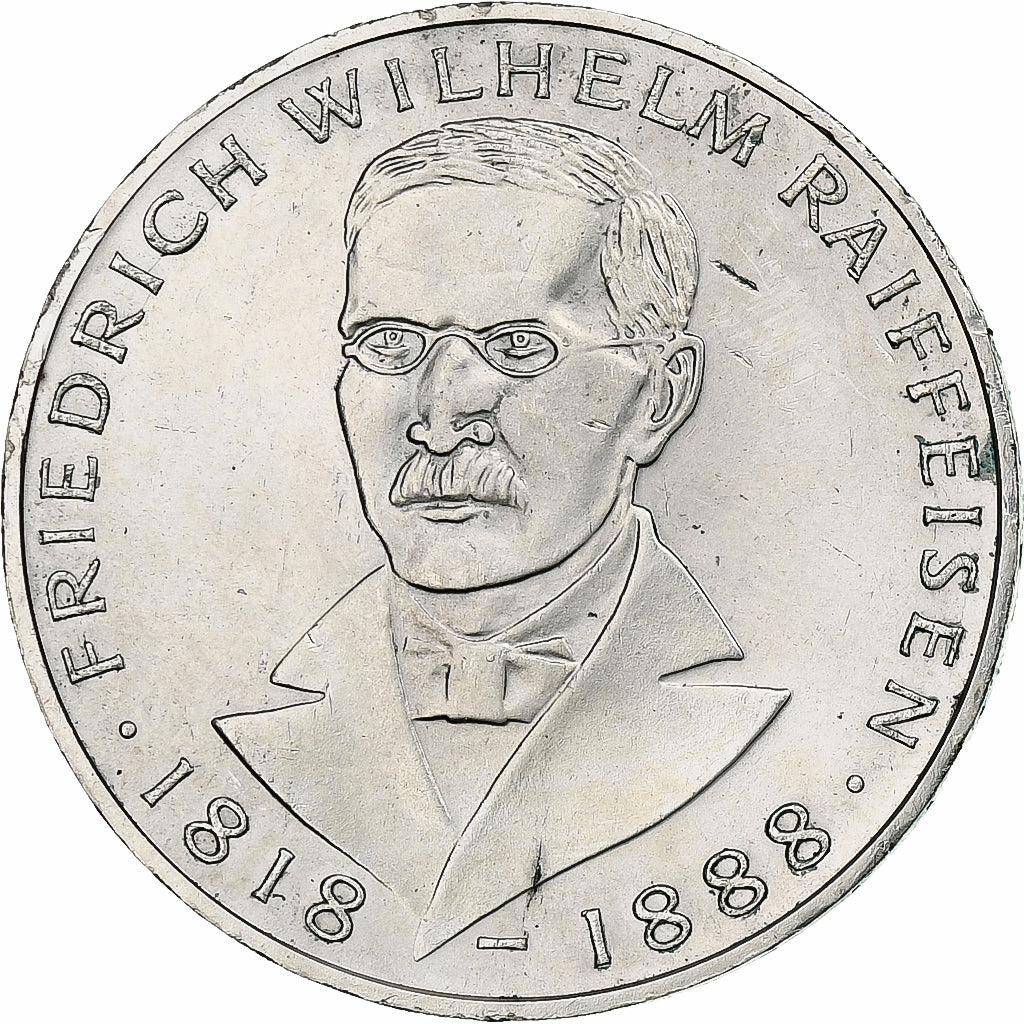 Moneta, GERMANIA - REPUBBLICA FEDERALE, 5 Mark, 1968, Hamburg, Germany, BB+