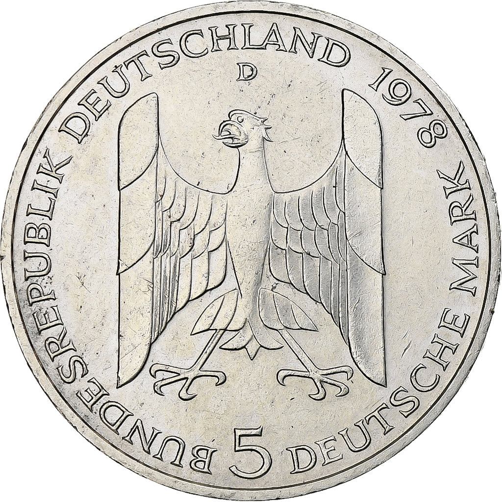 Coin, GERMANY - FEDERAL REPUBLIC, 5 Mark, 1978, Munich, Germany, MS(60-62)