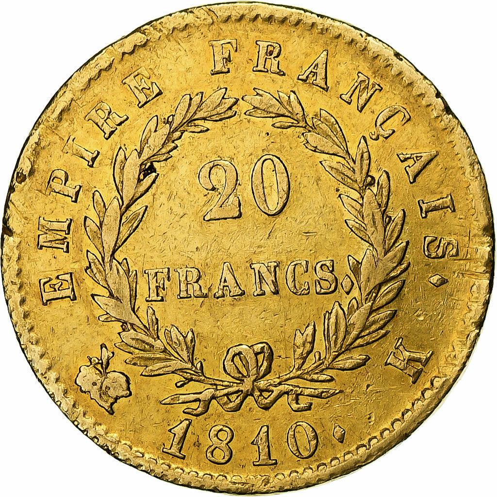 Münze, Frankreich, Napoléon I, 20 Francs, 1810, Bordeaux, SS, Gold, KM:695.4