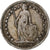 Moneta, Svizzera, 1/2 Franc, 1921, Bern, BB, Argento, KM:23