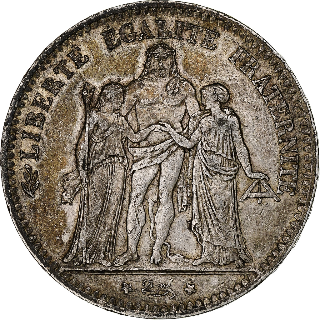 France, Hercule, 5 Francs, 1876, Paris, VF(30-35), Silver, KM:820.1