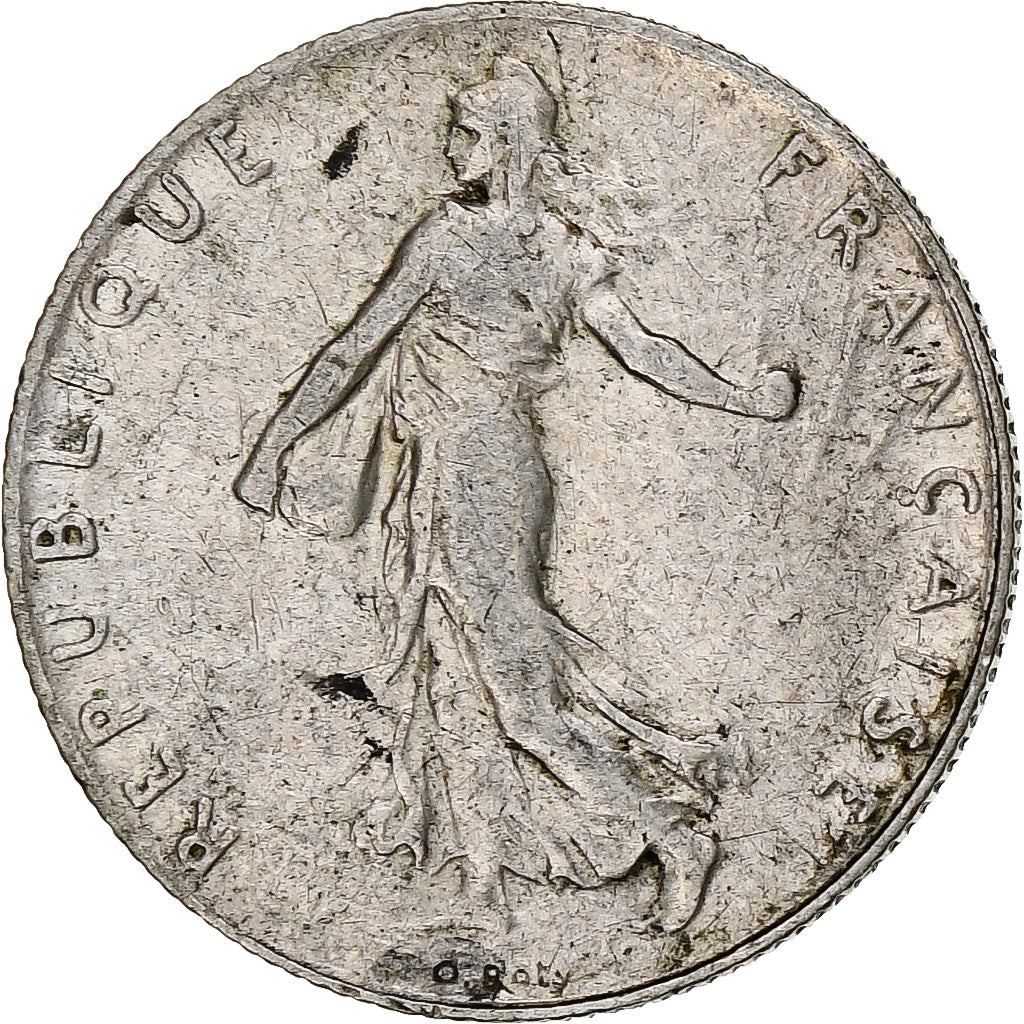 France, 50 Centimes, Semeuse, 1914, Paris, Silver, EF(40-45), Gadoury:420