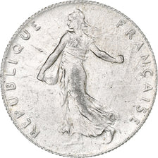 France, 50 Centimes, Semeuse, 1916, Paris, Silver, AU(55-58), KM:854
