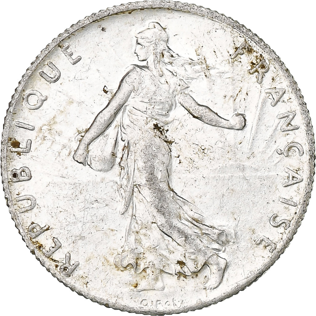 Francia, 50 Centimes, Semeuse, 1916, Paris, Plata, EBC, KM:854