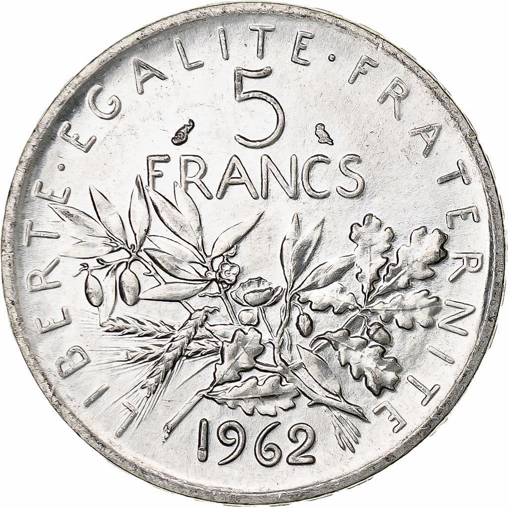 Coin, France, Semeuse, 5 Francs, 1960, MS(60-62), Silver, KM:926, Gadoury:770