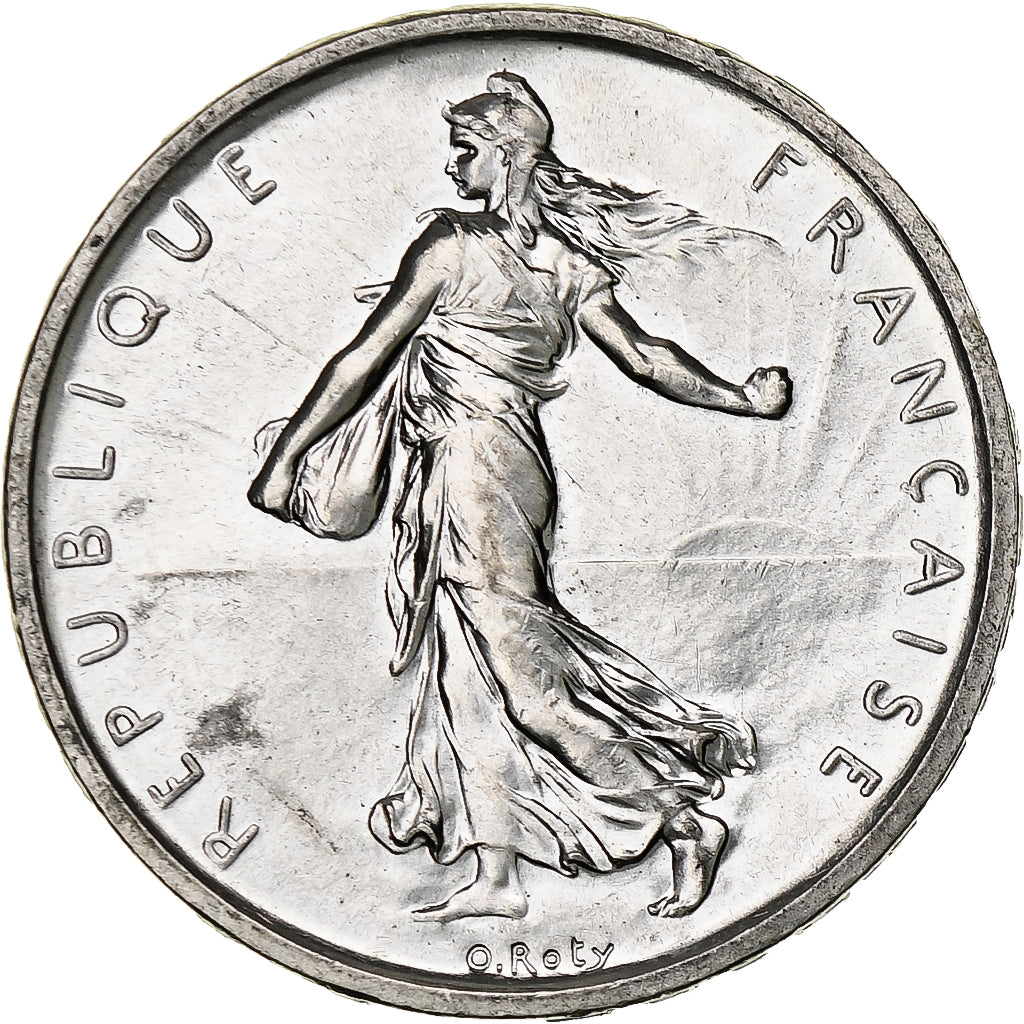 Moneda, Francia, Semeuse, 5 Francs, 1960, EBC+, Plata, KM:926, Gadoury:770